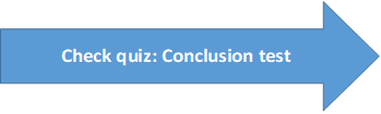 Check quiz: Conclusion test